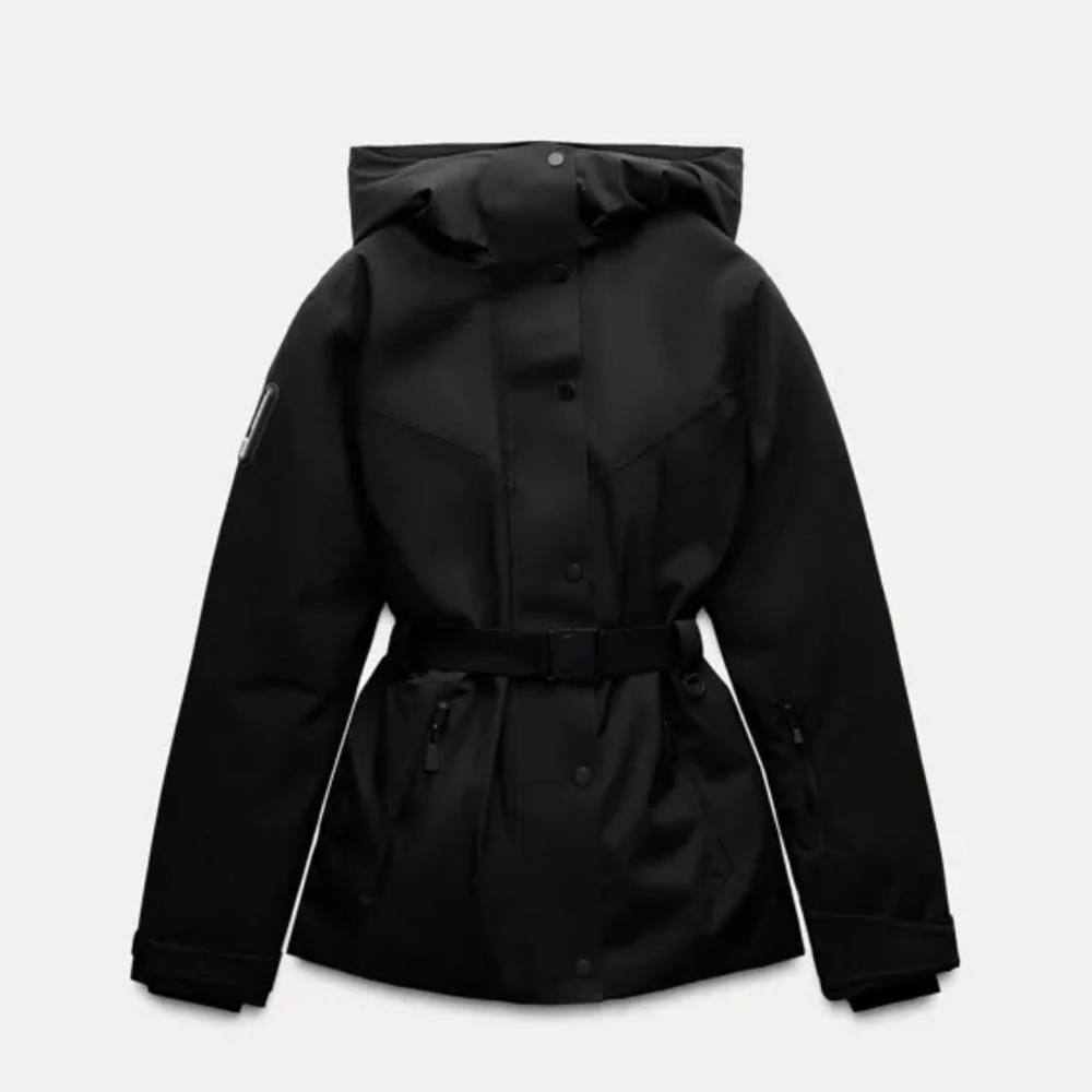 Zara Black Ski Jacket NWT Goldbergh style - Picture 4 of 16